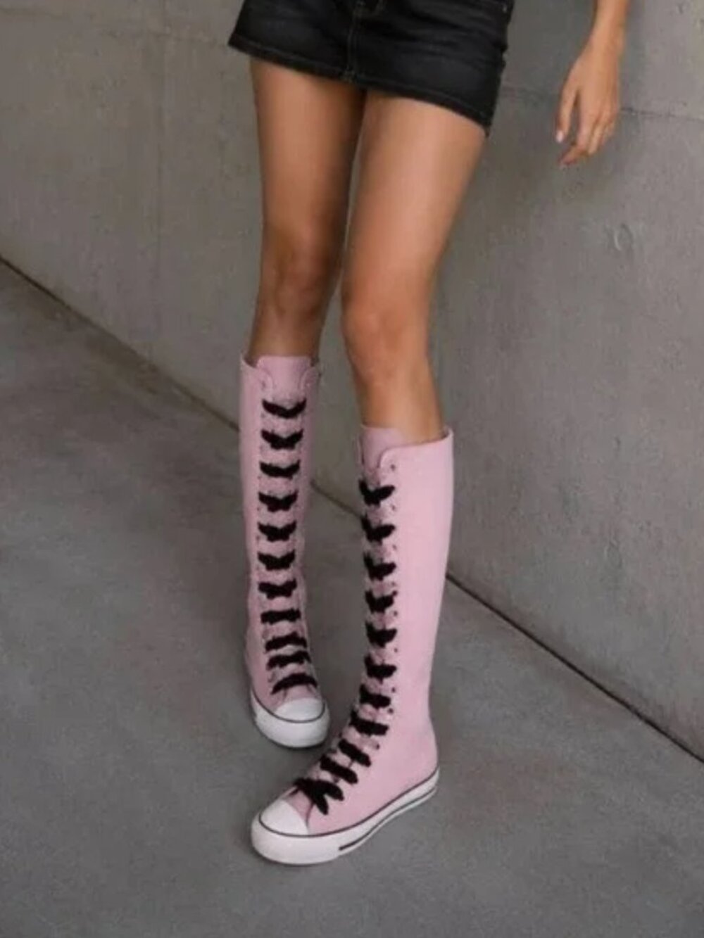 Converse Chuck Taylor XX-Hi Double Lace Summit Pink Knee High NWOB Size 11.5 W